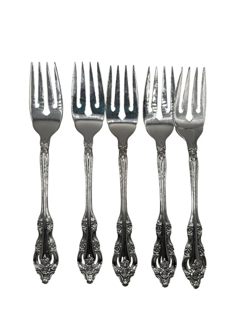 Oneida Silver Silver Artistry Silverplate 1965 Salad Forks Set Of 5